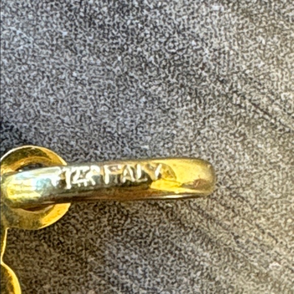 14K YELLOW GOLD CHERUB "GUARDIAN ANGEL" PENDANT - Picture 3 of 7